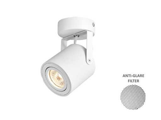 GU10 Luminaire spot monté en surface rotatif (8x)