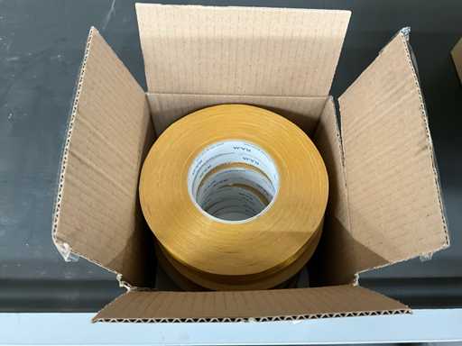 19 mm x 50 m Rol Dubbelzijdig tape (8x)