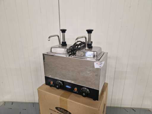 Maxima - saus dispenser 2x2 liter - verwarmd