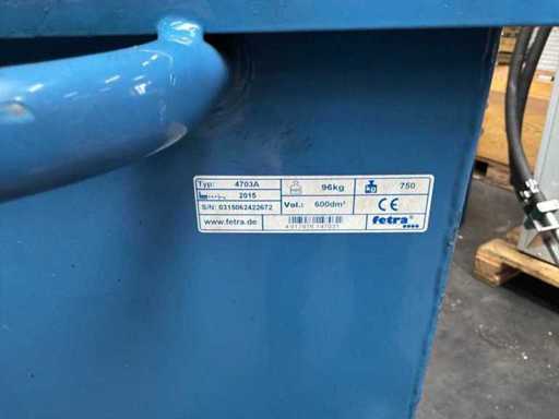 Conteneur mobile de déversement de puces FETRA 4703A 2015