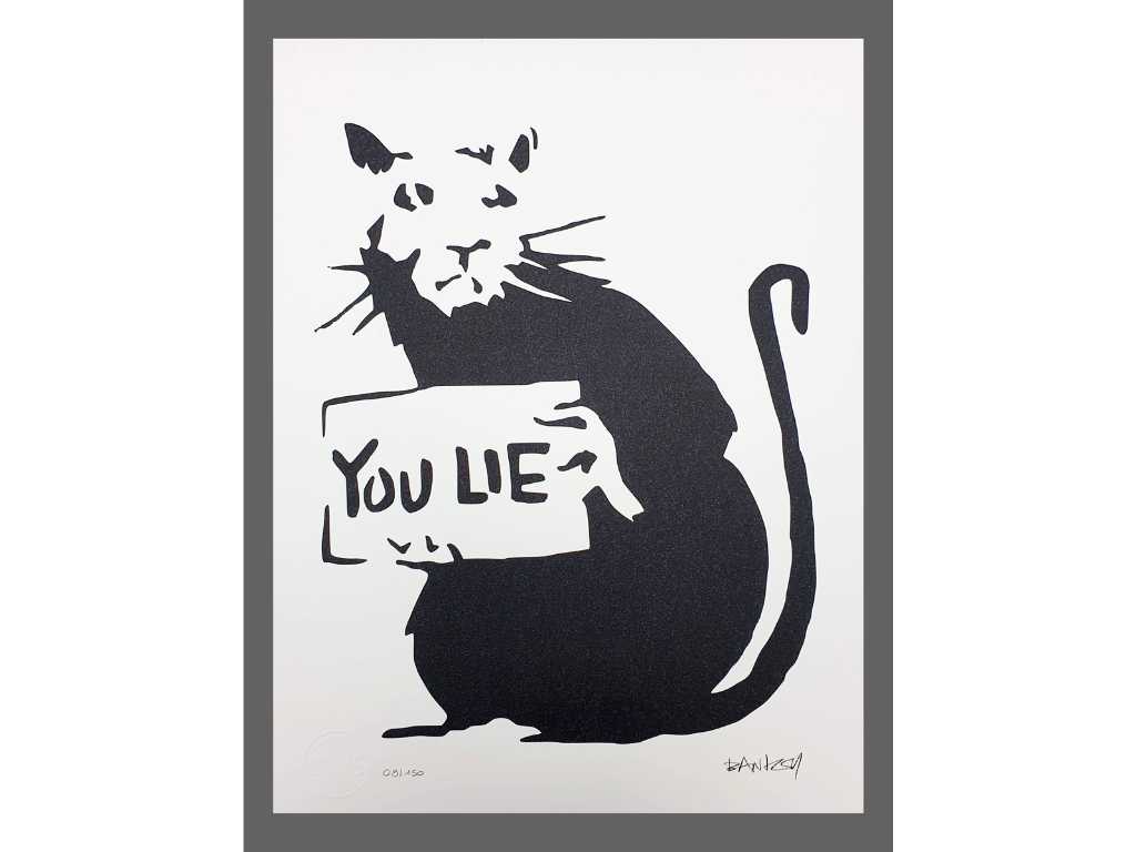Banksy - You Lie - Lithographie