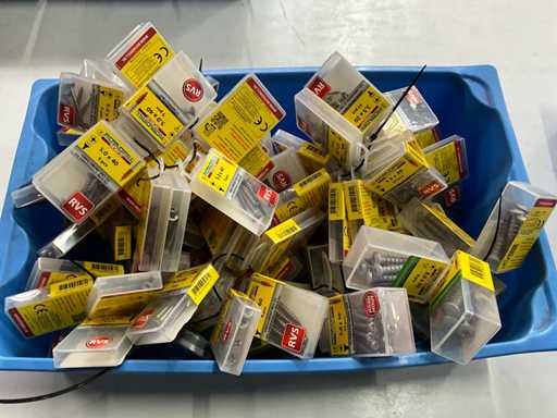 Rotadrill Różne ze stali nierdzewnej, ocynkowanej i mosiądzu (100x)