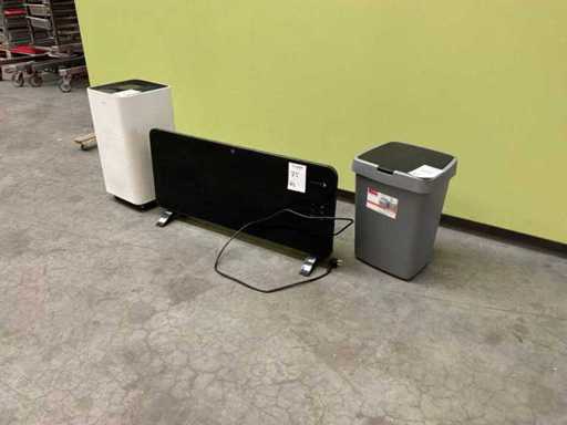 Nedis / techbird Air filter electric heating and trash can (3x)