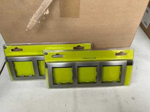 Q-link Afdekraam 3-voudig serie S2 RVS kleur (52x)