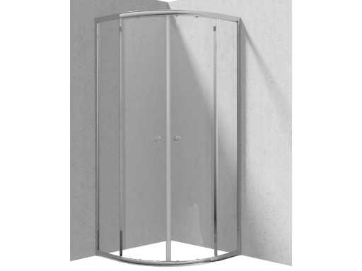 1x Deante Douche Cabine chromée 90x90 - Cabine de douche