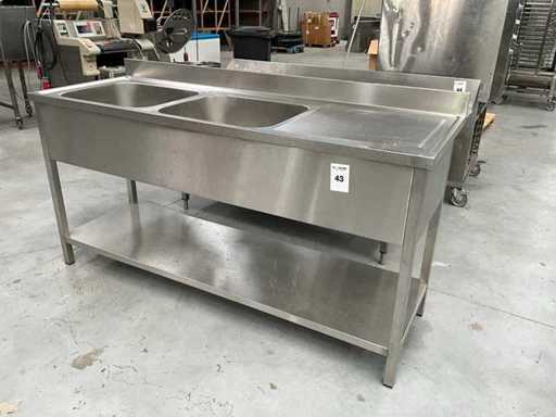 Double évier en acier inoxydable