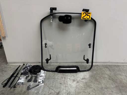 Modernizacja tylnej szyby Linde 386 2025 + wycieraczka + materiał E16/E16L/E16P/E18/E18L/E20PL/E20L wózek widłowy 2006-2025