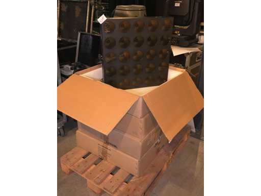 Luxibel - Set 4x Luxibel B25 - 25 x 10W RGB Amber Matrix LED