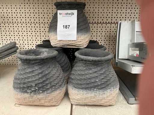 Flower pots (8x)