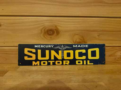 Metalen reclamebord 40x10cm