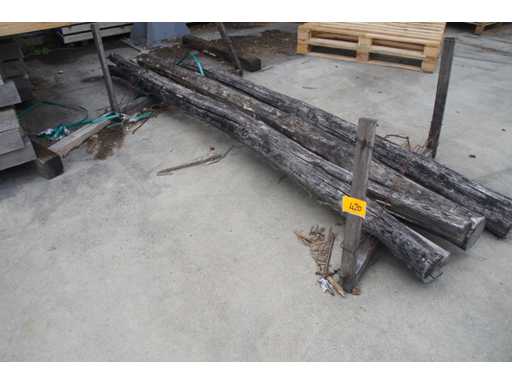 3x Acacia pole diamètre 16/18