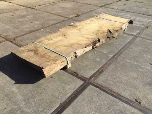 Tree trunk Table top oak 2920 x 950 x 90 mm