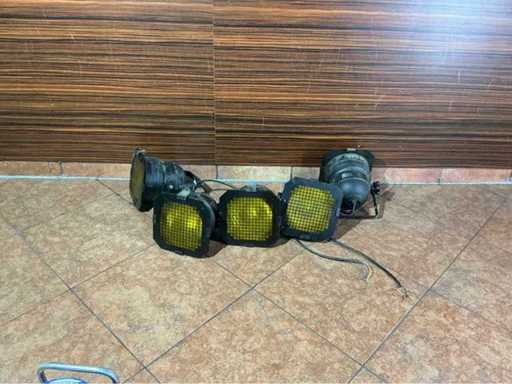 Par spotlights (5x)