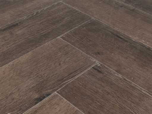 124 m2 PVC SPC click herringbone - 750 x 150 x 5 mm