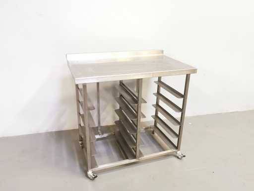 PROFFIL - Acier - Table de travail en acier inoxydable