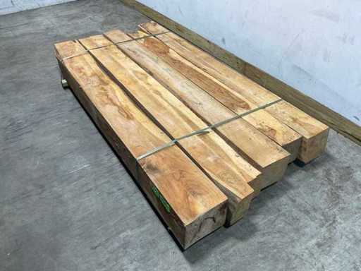 Teak beam 230x13-26 cm (6x)