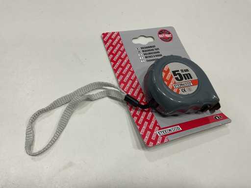 48 x Rolmeter; 5 meter; met rem