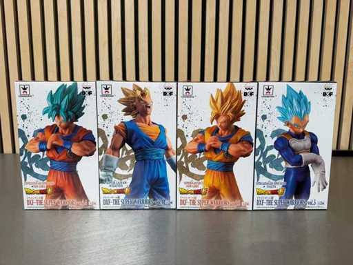 Banpresto / CraneKing - Dragon Ball Super DXF figurines de la collection The Super Warriors Vol.4 & Vol.5 (4x)