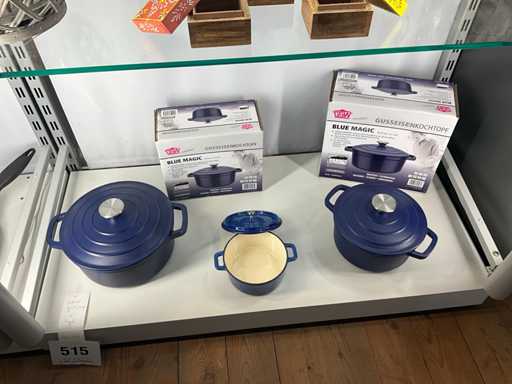 Gsw gietijzeren kookpottenset (3x)