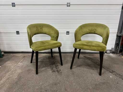 Fauteuil gestoffeerd (2x)