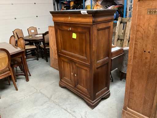 Wooden antique secretary cabinet