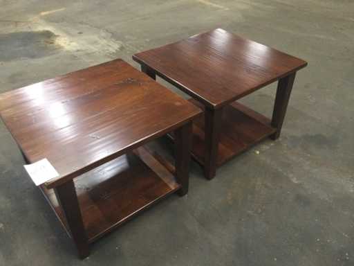 Cherry wood coffee table (2x)