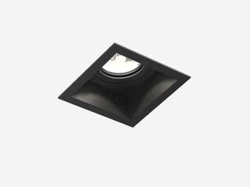 36 x GT Deep Square tiltable recessed spotlights Black
