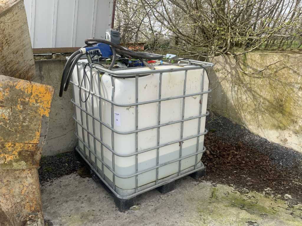 IBC container with AD bleu