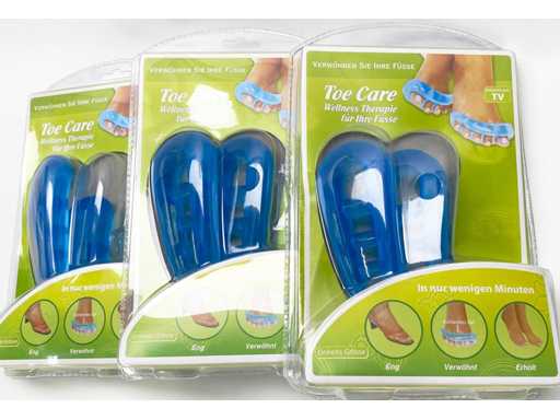 *NOU* Răsfirător de degete pentru terapia de wellness Toe Care cu gel răcoritor (pachete de 350)