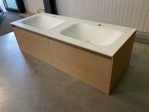 Gliss Design Ceto Badkamermeubel met dubbele wastafel 120 cm
