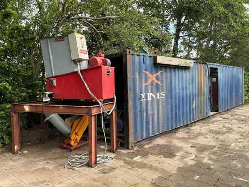Complete Production Line Wood Pellets in 40ft container