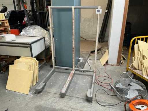 Metalowy stojak na palety (2x)