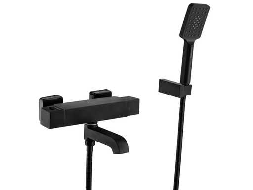 Robinet de baignoire apparent noir mat