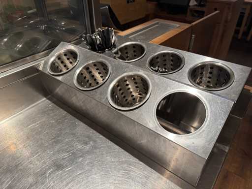 Edelstahlbesteckhalter (2x)