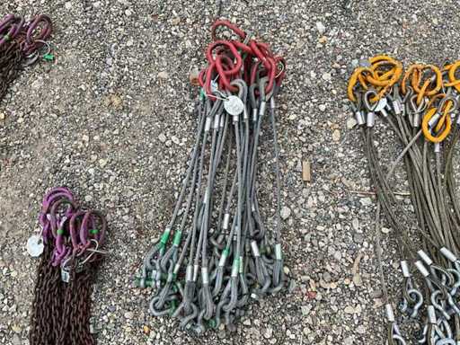 Appendiabiti per funi d'acciaio (5 volte)