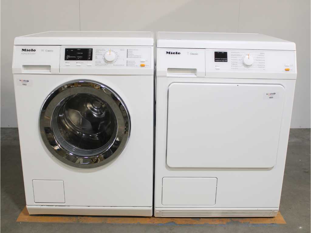 Mașină de spălat Miele W Classic EcoPlus &Comfort & Uscător Miele T Classic