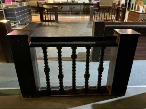 Houten scheidingswand (3x)