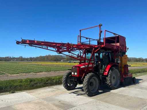 2005 Massey Ferguson 5455 Traktor rolniczy z napędem na cztery koła z maszyną z pokładem słomianym