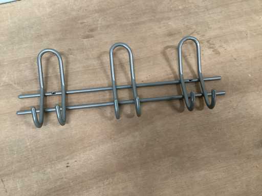 Habo-Wandgarderobenhalter, Metall, 6 Haken (13x)