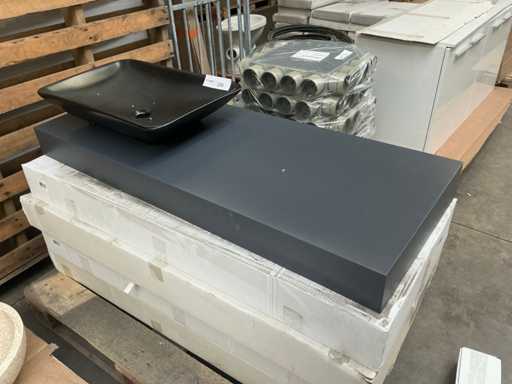 Wastafelmeubel met waskom 120cm