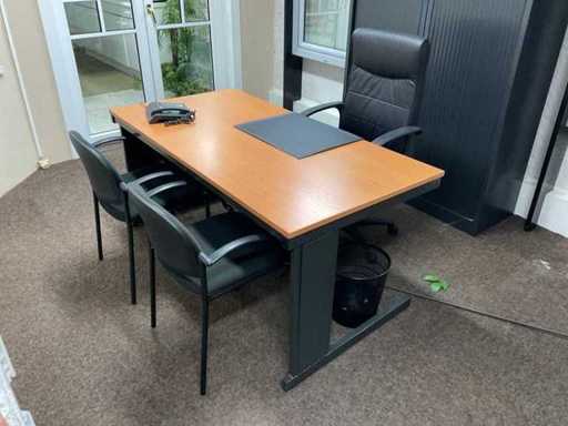 Desk with chairs