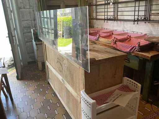 Mobile Wooden Packing Table