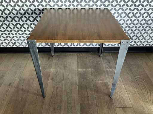 Satellite - Table de restaurant industriel (80x80 cm) (2x)