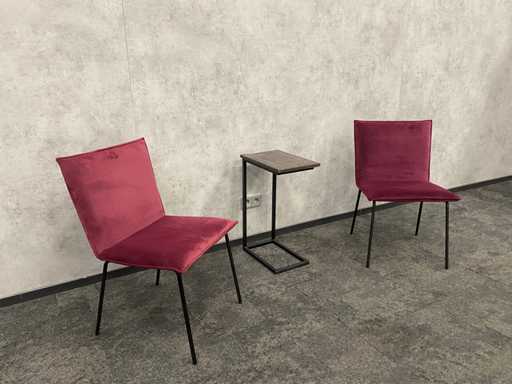 Set di accoglienza viola