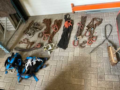 Partia ?a?cuchów do podnoszenia i zabezpieczenia przed upadkiem