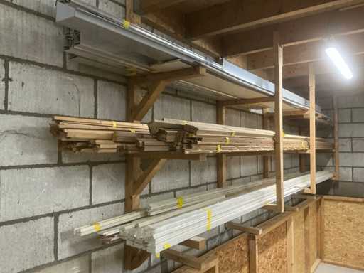 Glazing beads, skirting boards and profiles