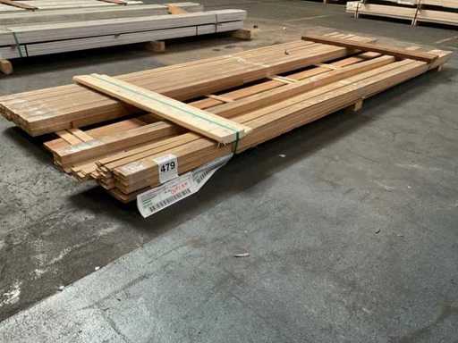 Fâșie de acoperire din stejar 4x30 mm