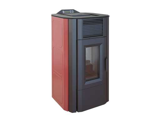 Esperia - ES135 Square Bordeaux - Vrijstaand - Pelletkachel