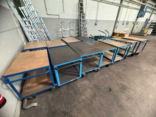   Batch of transport trolleys