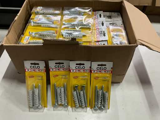 Wtyczki Celo F14 z śrubą lag 2 części (81x)